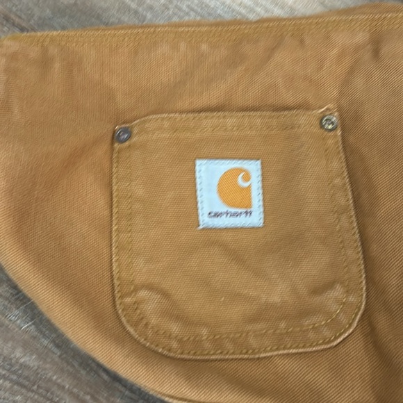 CARHARTT -- BROWN - SIZE MEDIUM - DUCK INSULATED DOG CHORE COAT JACKET Velcro - Picture 2 of 12